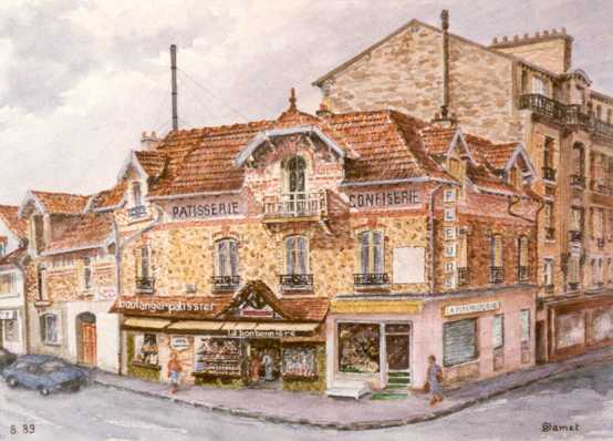 Commerces place de Verdun, par Georges Jamet (avec l’aimable autorisation de l’artiste)