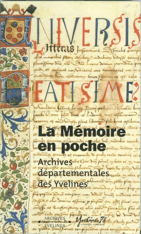 La mmoire en poche, Archives dpartementales des Yvelines, par P. Gurien et F. Bediou (2003). ISBN 2-85056-678-0