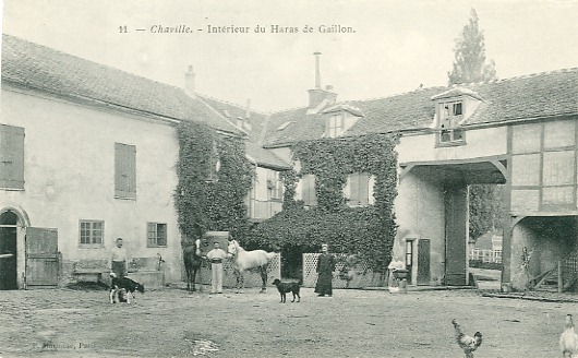 L’intérieur de la ferme du Haras de Gaillon, rue de Jouy (coll. part.)