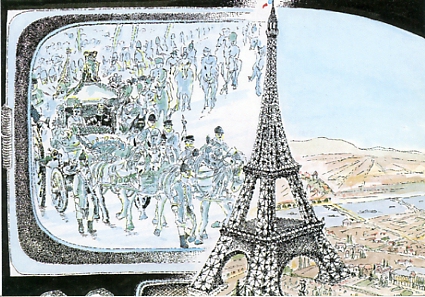 Levallois-Perret 1889-1989 : Centenaire de la Tour Eiffel. Création Francis NOGAREDE. Ed. Club des Créateurs et Cartophiles Contemporains, CPM d’une série M29/37