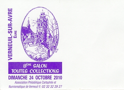 Annonce du 8ème salon de Verneuil-sur-Avre, 24 octobre 2010