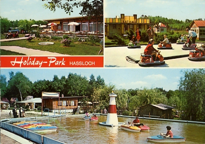Multi-vues de Holiday Park. CPM n° 141, éditeur Otto Jaenecke, 6700 Ludgwigshafen/Rhein. (Carte non circulée années 90. (coll. part.)