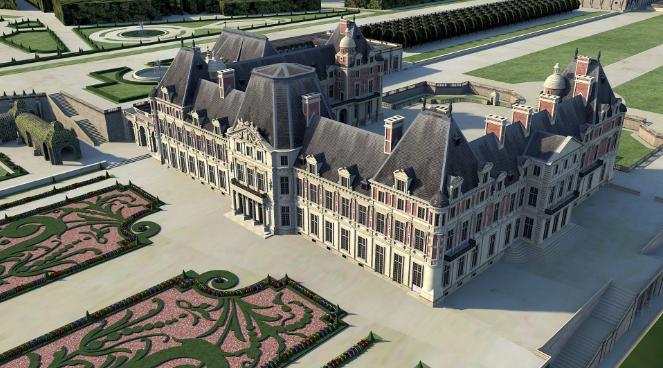 Vue du Château-Vieux de Meudon (document Phidias 3D)
