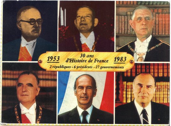 Galerie de 2 républiques, 6 présidents et 27 gouvernements