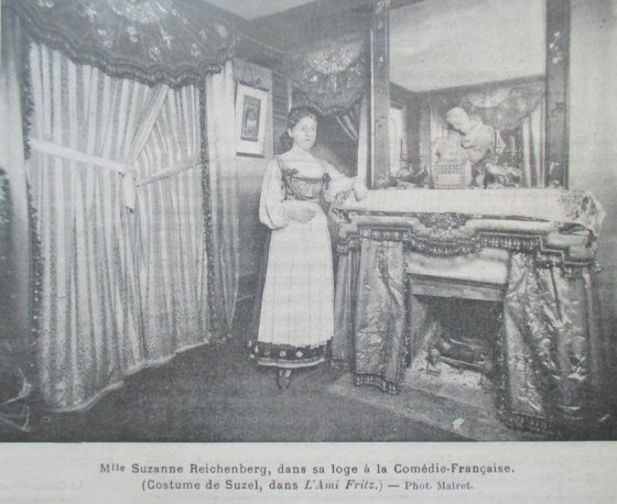 L’actrice dans sa loge à la Comédie Française. (1898)