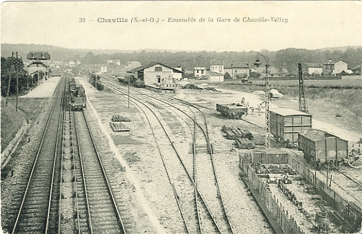 La zone de triage de la gare de Chaville-Vélizy. 