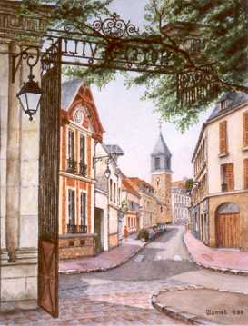 Le village vu par Georges Jamet (avec l’aimable autorisation de l’auteur).