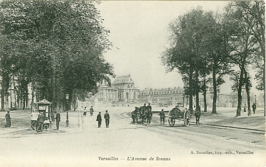 Débouché sur le château depuis l’avenue de Sceaux (coll. part.)