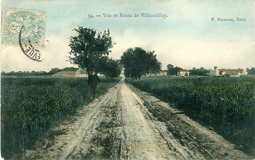 Entrée du pays. Route de Villacoublay. (coll. part.)
