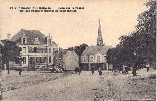 Bureau des PTT de Chteaubriant (alors en Loire-Infrieure).