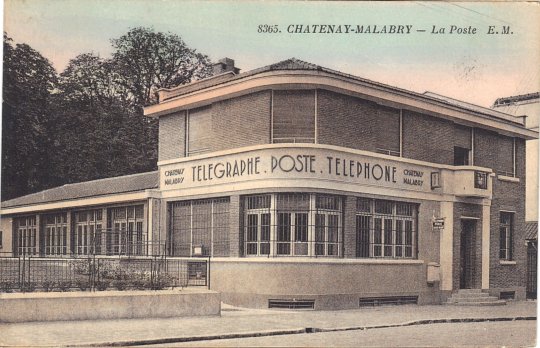 Bureau de PTT  Chatenay-Malabry (92).