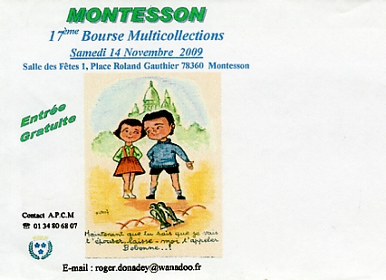 Annonce de la 17ème bourse de Montesson, 14 novembre 2009