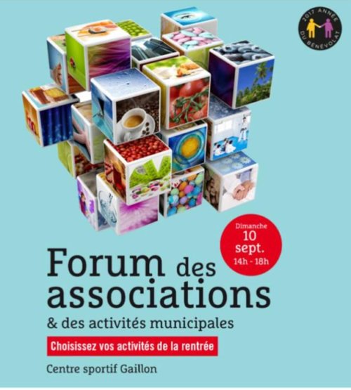 Forum 2017 sous le signe de l’année du bénévolat. Création Ville de Viroflay.DR