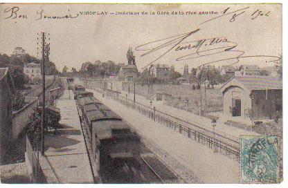 Un rapide traverse la gare en 1904 (coll. part.)