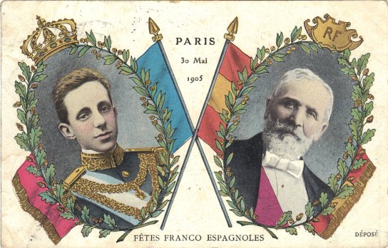 Amitié Franco-espagnole Loubet - Alphonse XIII