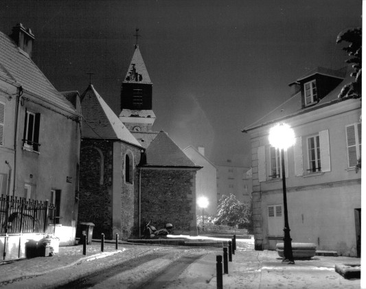 Neige au Village. Cliché 2011.