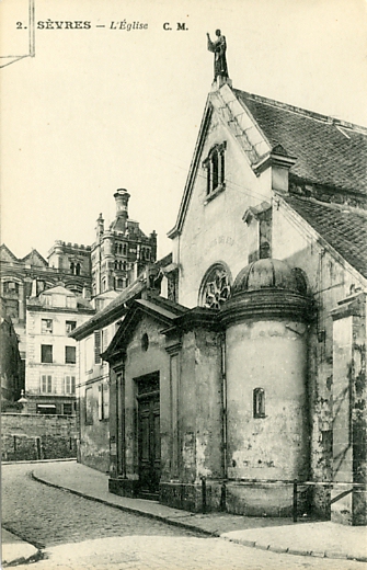 L’église St Romain. Coll. Sèvres n° 2. Editions artistiques C.M., Paris ; dos vert, non circulée (coll. part.)