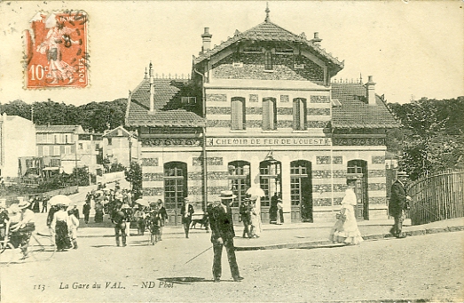 Plan général de la gare de Meudon Val Fleury (ligne du chemin de fer de l’Ouest). (coll. part.)